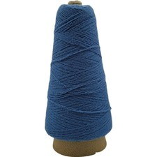 Vintage Cornflower Blue Cone Yarn Knitting Crochet Craft Supply