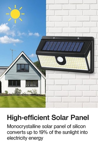 LED Solar Power PIR Motion Sensor Wall Lights Outdoor Garden Security Lamp -2025 - Picture 222 of 550