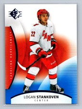 2025-26 SP #28 Logan Stankoven Carolina Hurricanes Blue Parallel