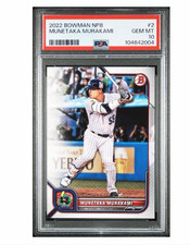 Munetaka Murakami 2022 Bowman NPB #2 PSA 10 Gem Mint Swallows Card
