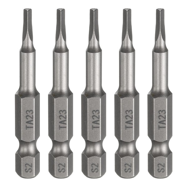 "5Er Pack Magnetische TA23 Dreiecks-Schraubenbit FüR 1/4\" Sechskant 50Mm"-image