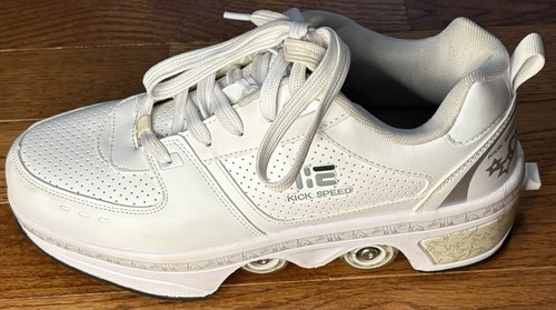 Kick Speed Original Zapatos de Patín sobre Ruedas Talla 42 EUR Mujer Blanco Parte Superior Baja - Imagen 8 de 11