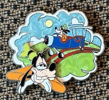Prendedor de ensueño Disney Where Dreams Come True Goofy Barnstormer avión piloto LE 1500