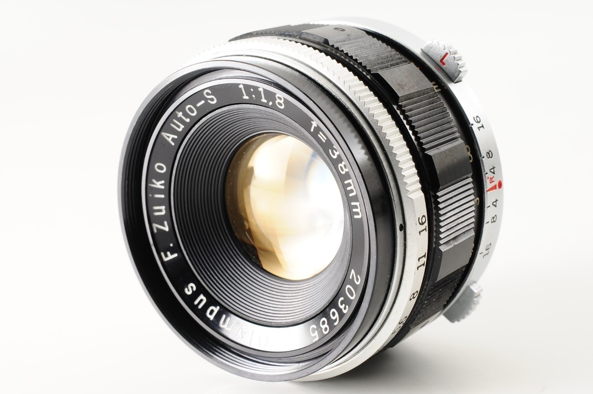OLYMPUS PEN F 本体 F.Zuiko Auto-S 38mm NEAR MINT ] Olympus PEN F Half Frame Camera Zuiko Auto-S 38mm F1.8