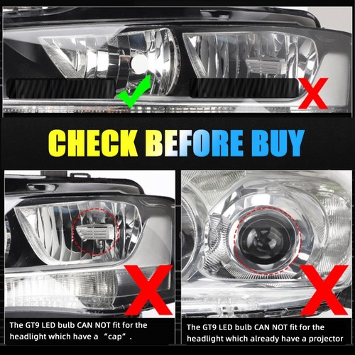 2X 9003 H4 Bi-LED Projector Lens Mini Headlight Globe Bulbs 160W Hi/Lo Retrofit - Picture 14 of 18
