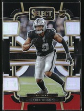 2023 Panini Select #60 Tyree Wilson Black and Red Prizms Die Cuts
