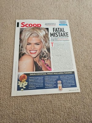 TPEEP516 MAGAZINARTIKEL & BILD 11X8'' ANNA NICOLE SMITH 