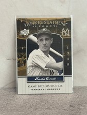 2008 UD Yankee Stadium Legacy Collection #1020 Frankie Crosetti