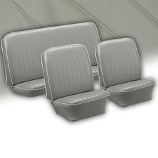 Air Cooled VW 1961-1965 Ghia Coupe Seat Covers Classic VINYL Complete Set - Gray