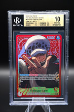 Azure Sea's Seven OP14-001 Trafalgar Law Alt Art Leader BGS 10