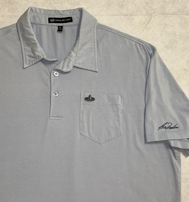 #ad Super Mex Men#x27;s XL Lee Trevino Signature Series Polo Blue Sombrero $29.96