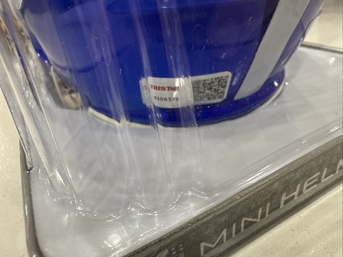 Lenny Moore Signed Riddell Mini Helmet With Beckett Autograph Witness QR Code - Picture 5 of 6
