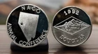 .999 silver 1 oz ounce round bullion. 1992 NACO Annual Conference