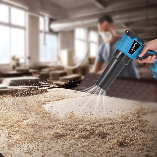 Elektrisch Turbogebläse Handbläser Blasgerät Akku Laubbläser Für 18V Makita Akku - Bild 8 von 16