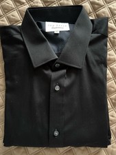 Men Ted Baker Endurance Black button down shirt. Size 16.5 34/35