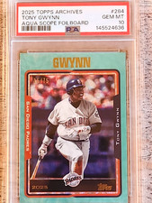 2025 Topps Archives Tony Gwynn Aqua Scope Foilboard #284 PSA10 #15/75