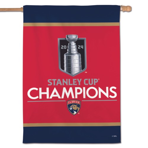 WinCraft Florida Panthers 2024 Stanley Cup Champions 28" x 40" Double-Sided - 第 1/3 張圖片