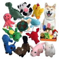 Squeaky Plush Dog Toy Pack for Puppy, Small Puppy Chew Toys 12 Pack