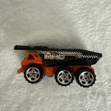 2001 Matchbox Hero City Dump Truck Diecast Toy Orange  Black