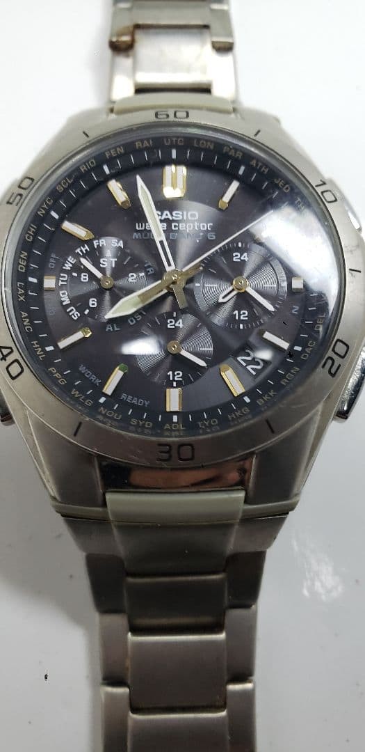 CASIO Waveceptor Chronograph Operational Item Bel… - image 1