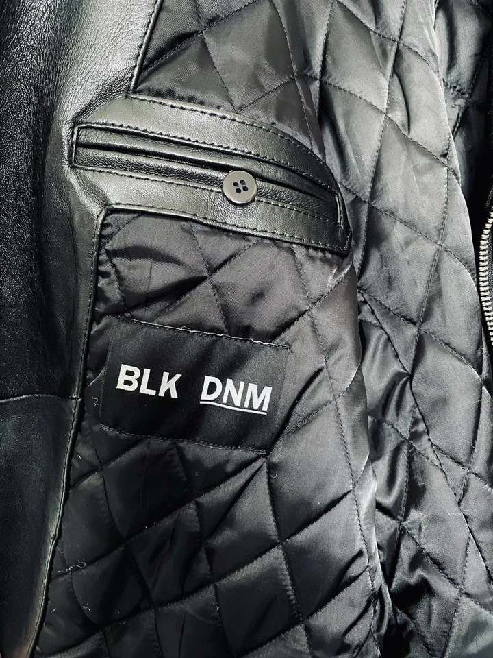 BLK DNM Leather Jacket 5 Mens Size M with TAGS (100% Leather) Authentic £875 RRP - Image 4 of 4