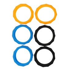 6Pcs Silicone Microphone Protection Rings Wireless Mic Anti-rolling Rings