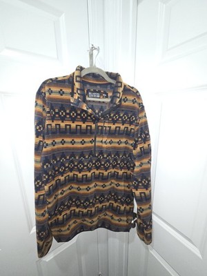 BILLABONG A/DIV Men's Large Aztec BOUNDARY Half-Zip Mock Neck Pullover