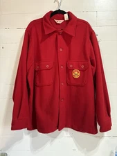 Vintage Boy Scouts Of America Official Red Wool Jacket Men’s Size 50