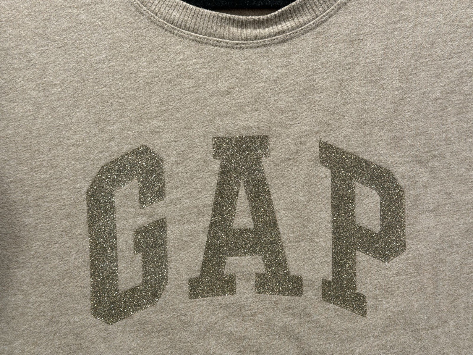 Gap Size Medium Light Gray Pullover Sweatshirt wi… - image 3