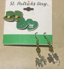 3 Pair of St. Patrick's Day Earrings                          