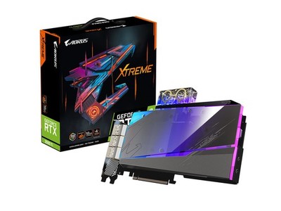 GIGABYTE AORUS GeForce RTX 3080 Ti Xtreme WATERFORCE WB 12G Card, GV-N308TAORUSX