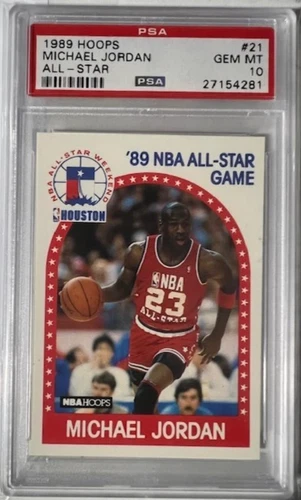 Michael Jordan - 1989 Hoops All-Star Card #21 - PSA 10 GEM MINT