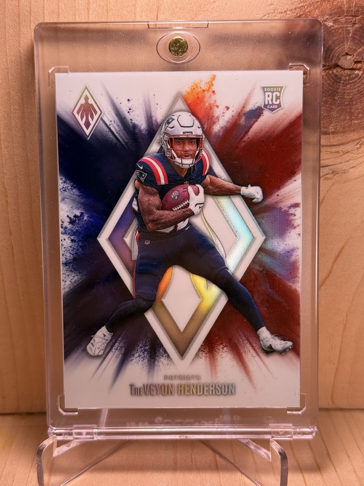 2025 Panini Phoenix TREVEYON HENDERSON Color Blast SSP Patriots RC
