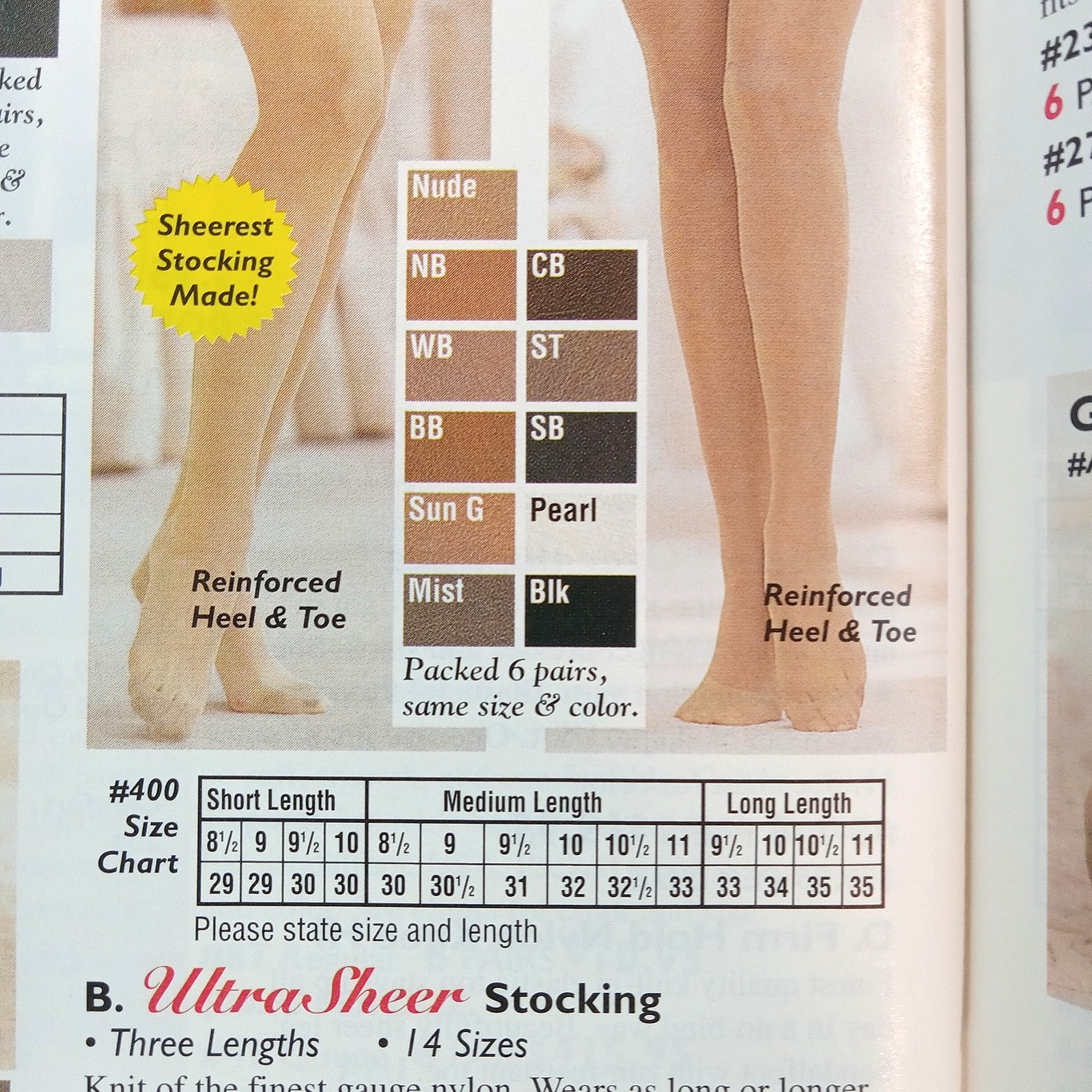 SZ 11 LONG VTG FLAT KNIT NYLON GARTER STOCKINGS 13 PRS SEXY RHT HOSIERY LINGERIE