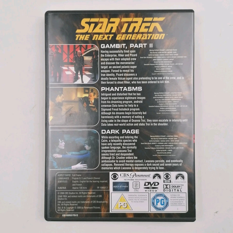 Star Trek The Next Generation TNG 53 Episodes 157-159 Collectors Edition DVD - Image 2 of 4