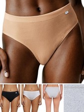 Chantelle Cotton Comfort Brief Hi Cut High Leg Mid Rise Briefs Knickers Lingerie