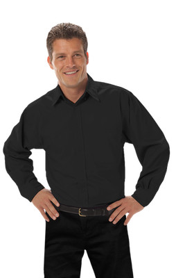 Blue Generation BG8330 Men's Long Sleeve Fine Line Twill Shirt