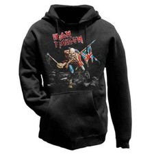 Image of Iron Maiden The Trooper Eddie Bruce Dickinson Official Hoodie Hooded Top