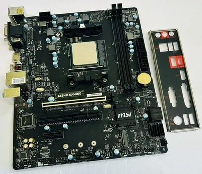MSI MS-7A83 VER: 1.1 A68HM GAMING Sockel FM2+ DDR3 AMD Mainboard, CPU & I/O - Bild 1 von 4