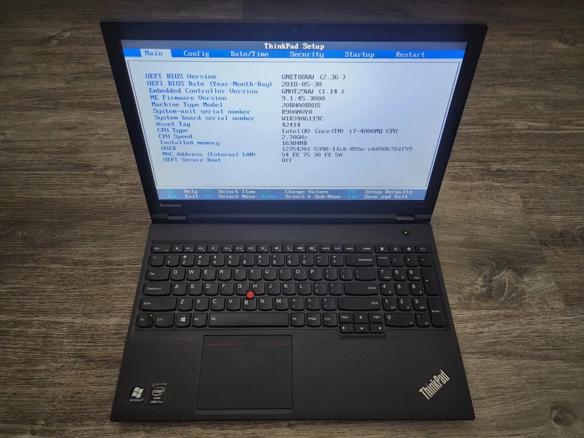 Lenovo ThinkPad W540 8 GB RAM PC Laptops & Netbooks for Sale - eBay