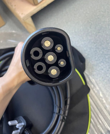 Cable de carga EV tipo 2 enchufe Reino Unido hogar vehículo eléctrico cargador 5,6 M 250 V 13 A - Imagen 4 de 22