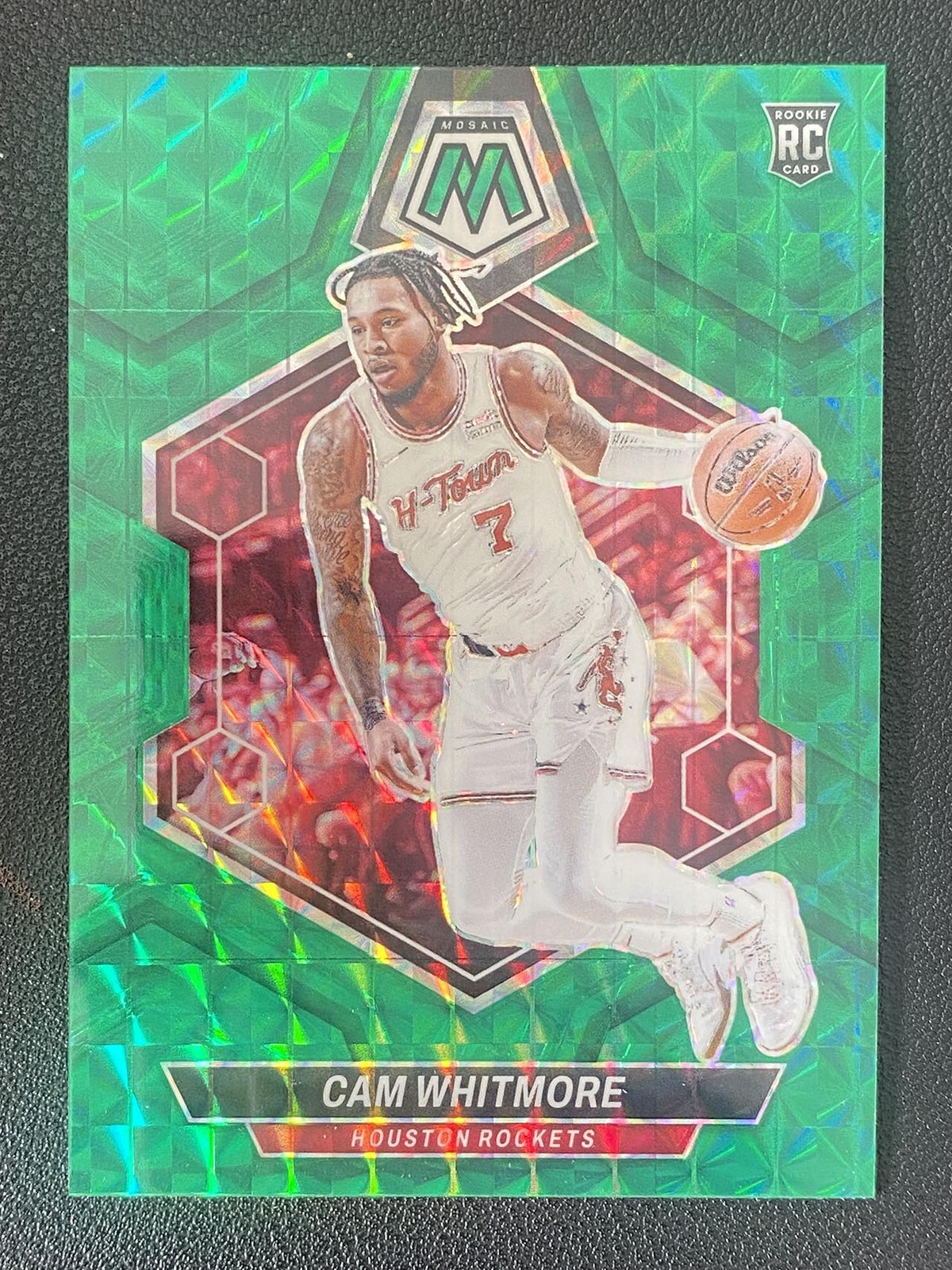 Cam Whitmore 2023-24 Panini Mosaic Green Mosaic Prizm RC #217