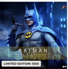 Hot Toys BATMAN Blue & Grey Suit 1 6 Figure Flash Movie MMS834 NEW US SELLER
