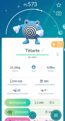 Poliwhirl #61 | Pokédex | Pokéos