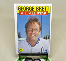 1986 Topps MLB Baseball AL All Star 714 George Brett Kansas City Royals
