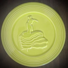 Fiesta Ware 6" Flamenco Dancer Lemongrass Trivet  HL retired  color 2009-2024