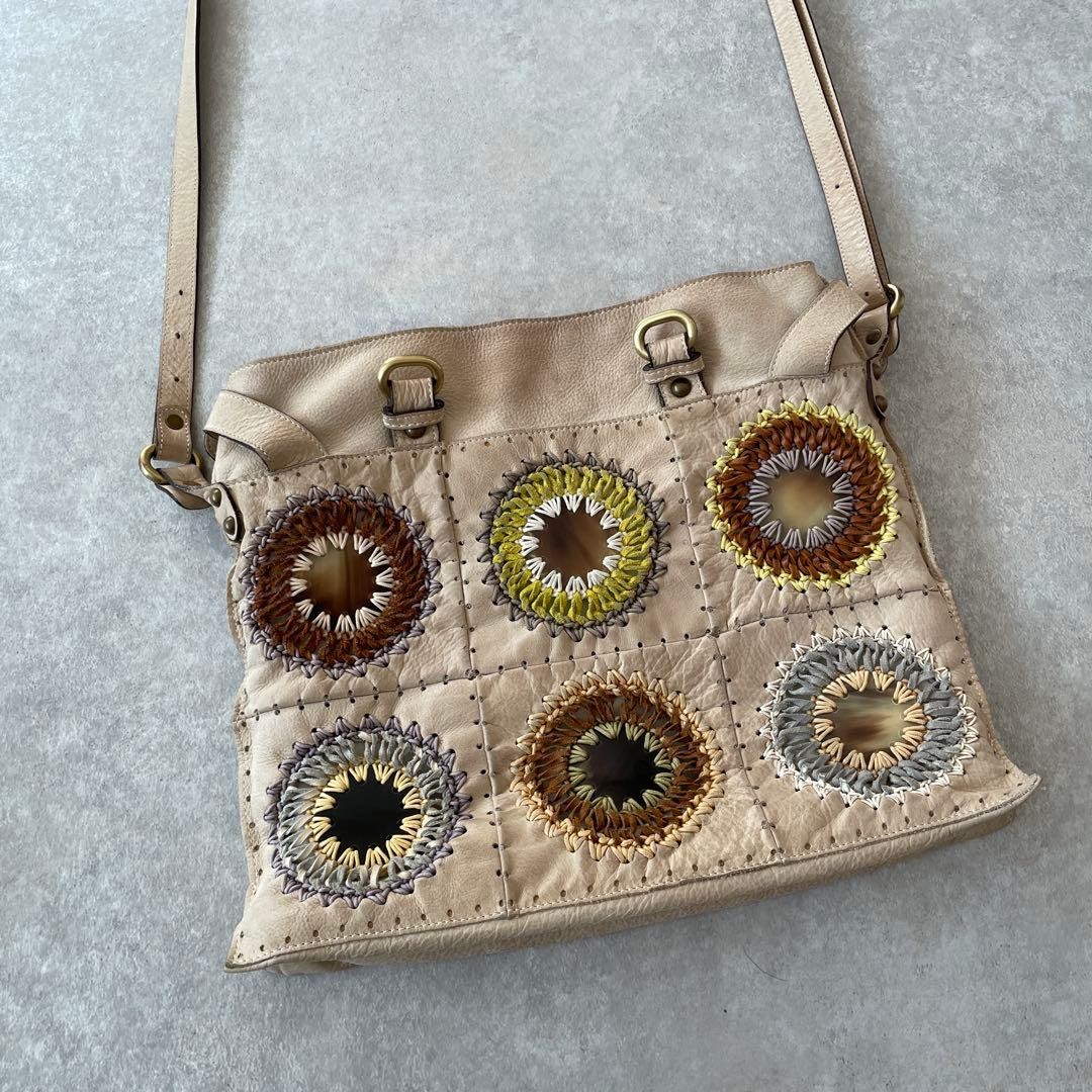 Jamin Puech Leather Embroidered Patchwork Shoulde… - image 16