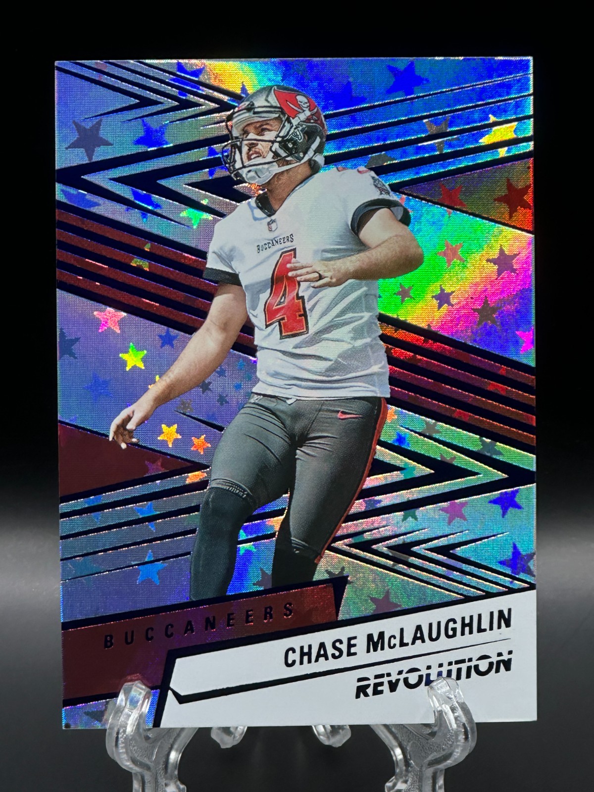 Chase McLaughlin 2025 Panini Revolution Blue Astro /549 Buccaneers #159