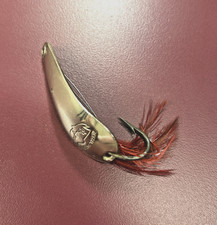 Vintage Weedless Weezel Bait Rex Spoon Stainless Steel Lure