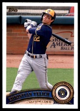 Christian Yelich 2021 Topps Archives #258 Brewers MLB READ FREE SHIPPING